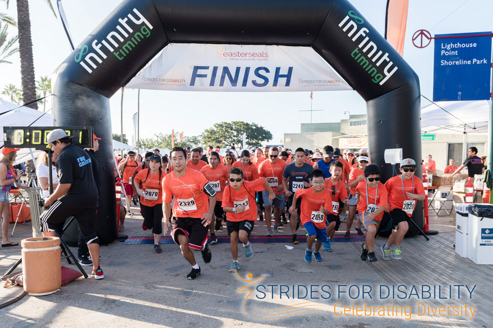 strides for disability finish line